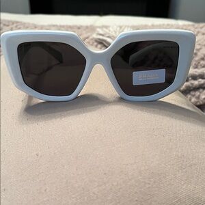 Prada Women's Chic White Sunglasses